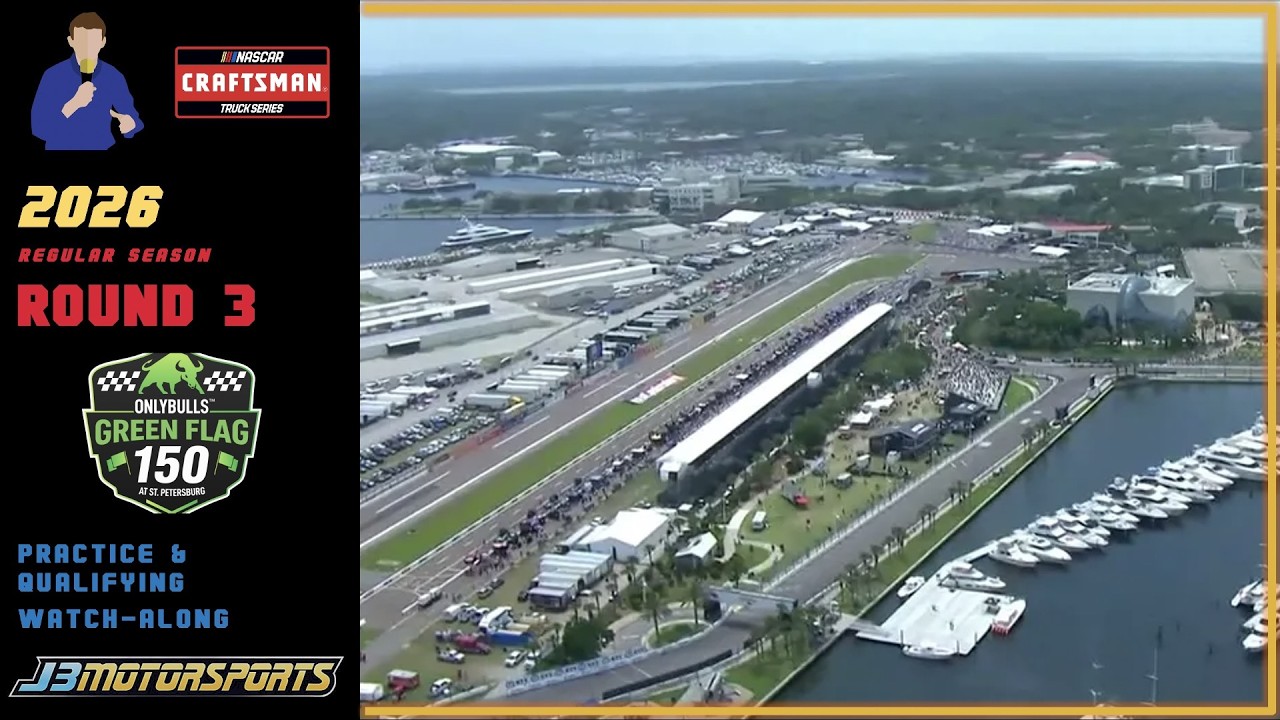 🔴 NASCAR Craftsman Trucks Series | 2026 | Round 3 | #FirestoneGP | Practice & Qualifying Watch-Along