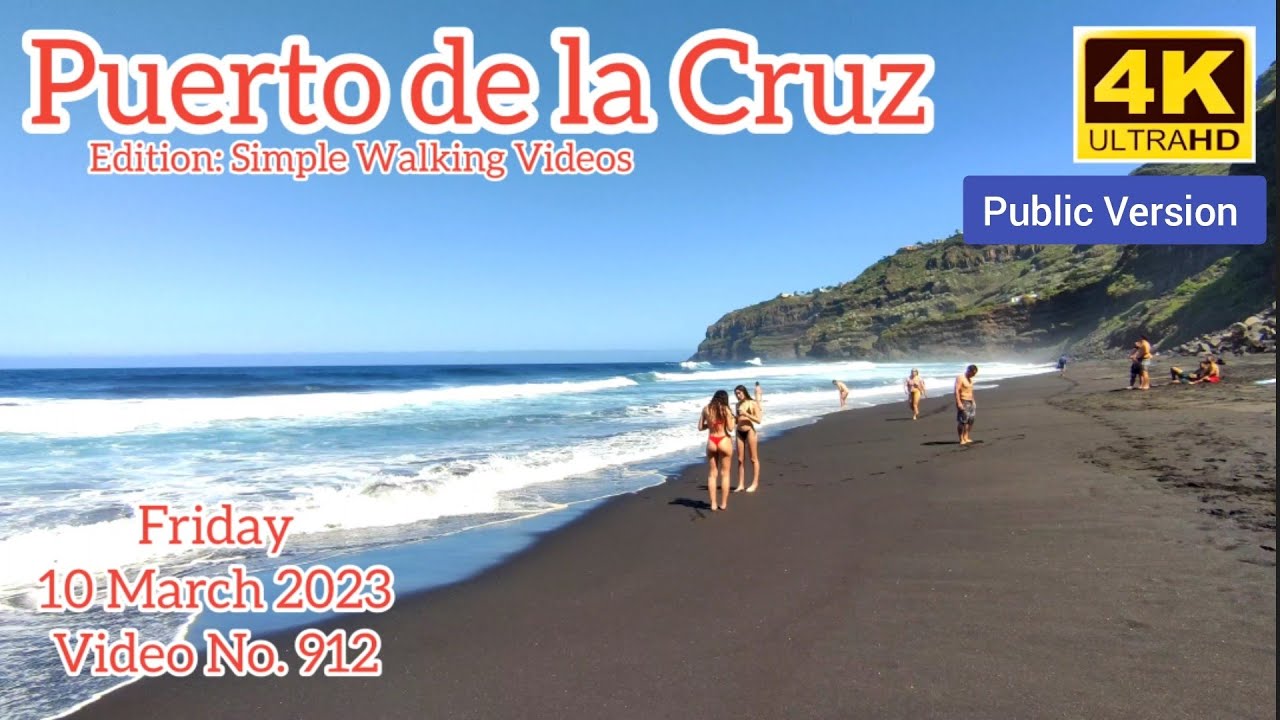 TENERIFE 🏝️ Puerto de la Cruz + Playa Los Patos Canary Islands 10Mar2023 Teneriffa Kanarische Inseln