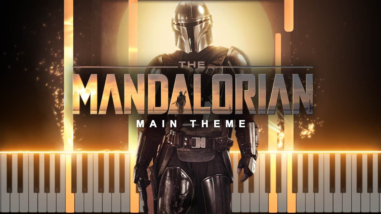 The Mandalorian Main Theme (Synthesia Piano Tutorial)+SHEETS&MIDI