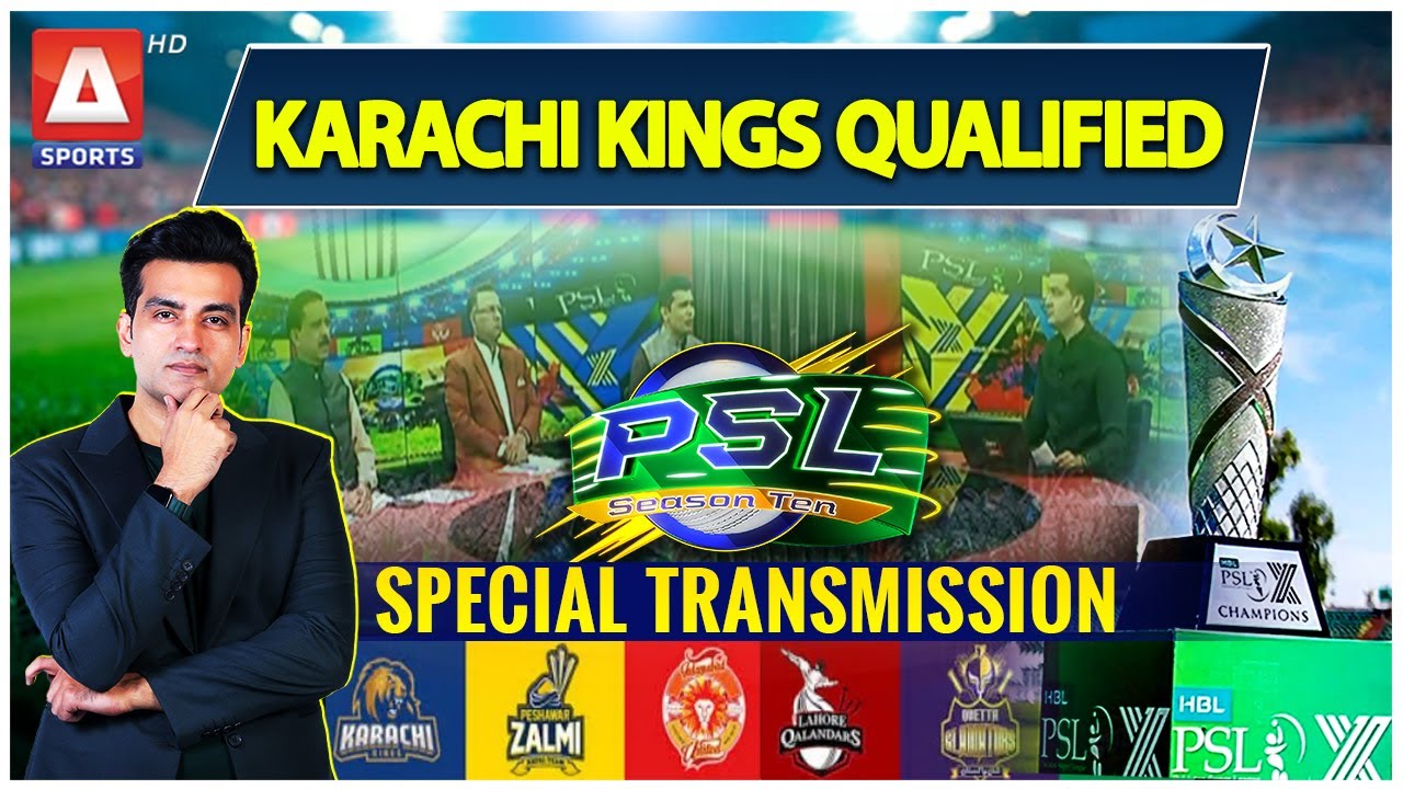 PSL X Special Transmission | Karachi Kings Qualified | KK vs PZ | A Sports