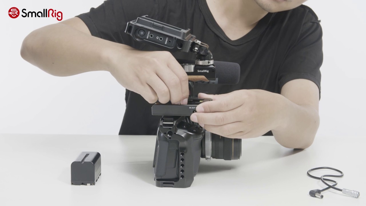 How to use the SmallRig NP F Battery Adapter Plate for BMPCC 4K/ 6K & Sony Cameras
