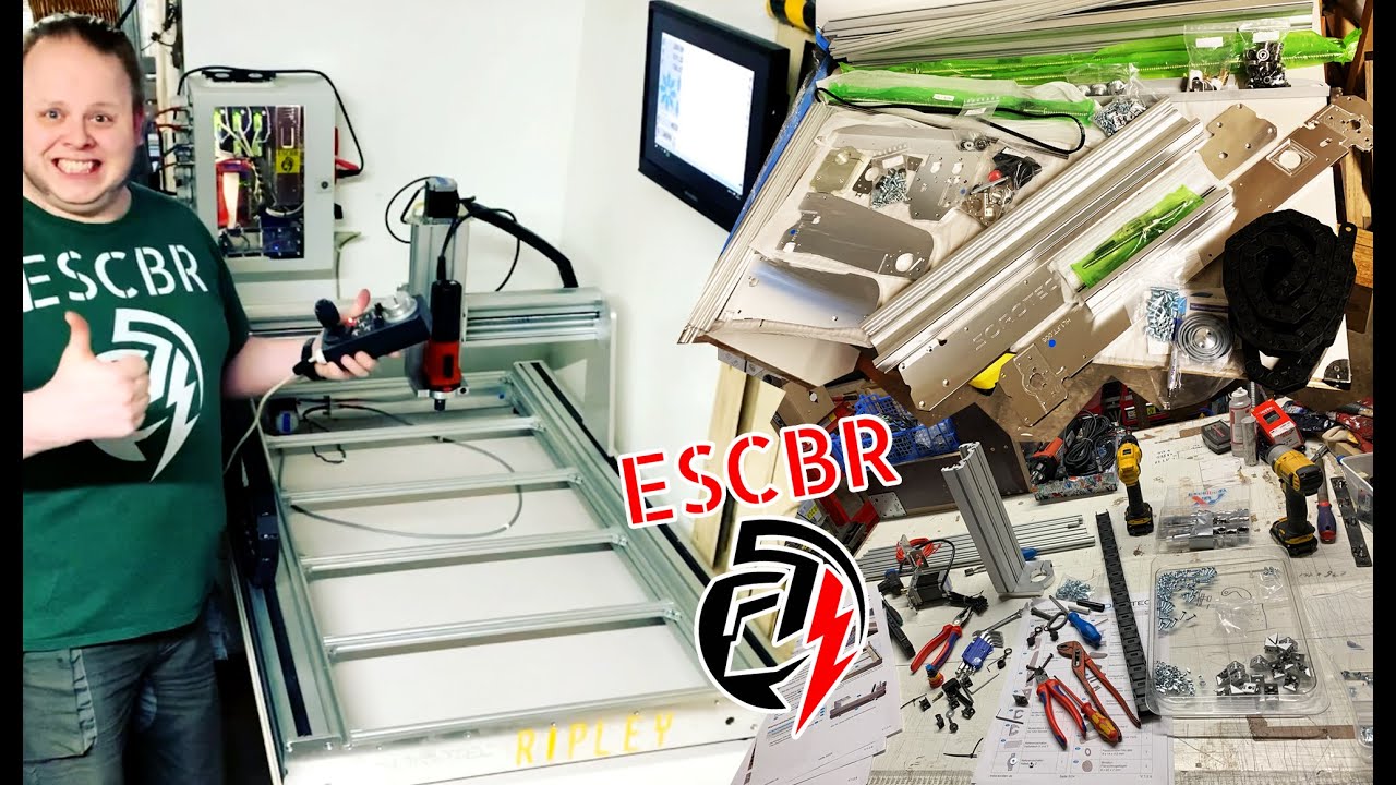 Vlog CNC Bau #002: Aufbau der #sorotec HobbyLine 10560, erster Test, Taufe und was noch kommen wird.