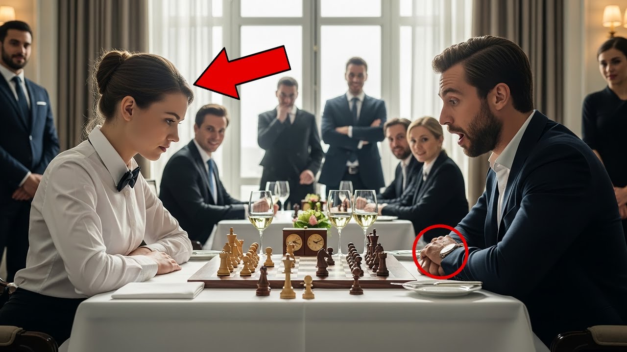 Billionaire Invites Waitress to Play Chess for Fun, Didn’t Know She Is GENIUS!