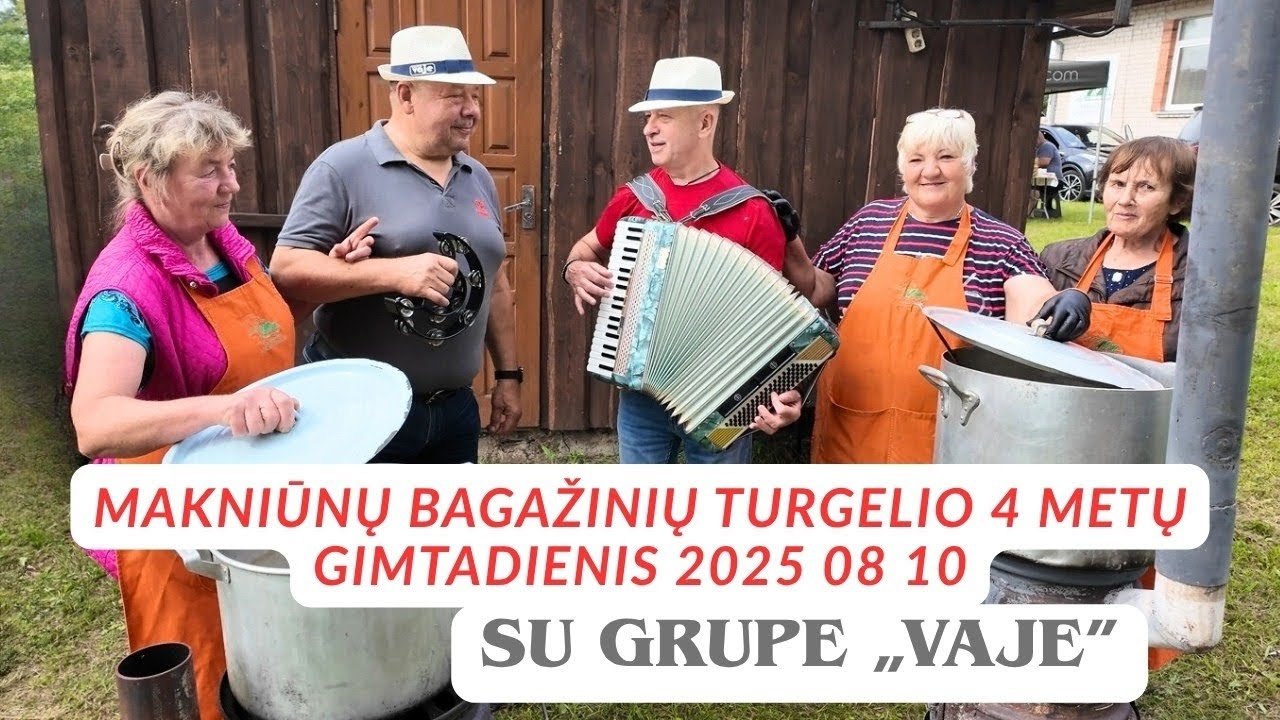 Makniūnų bagažinių turgelio 4 metų gimtadienis su grupe „Vaje