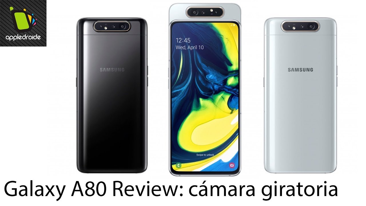 Samsung A80 el teléfono de la cámara giratoria