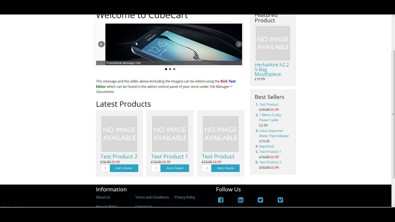 CubeCart - Show prices with and without tax (VAT)