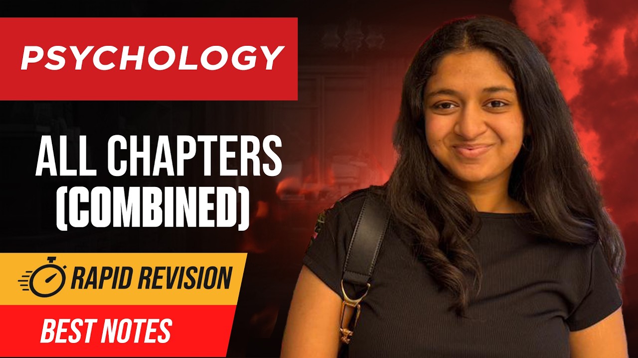 All Seven Chapters Combined Class 12 Psychology One Shot - Rapid Revision for Board Exams 2026
