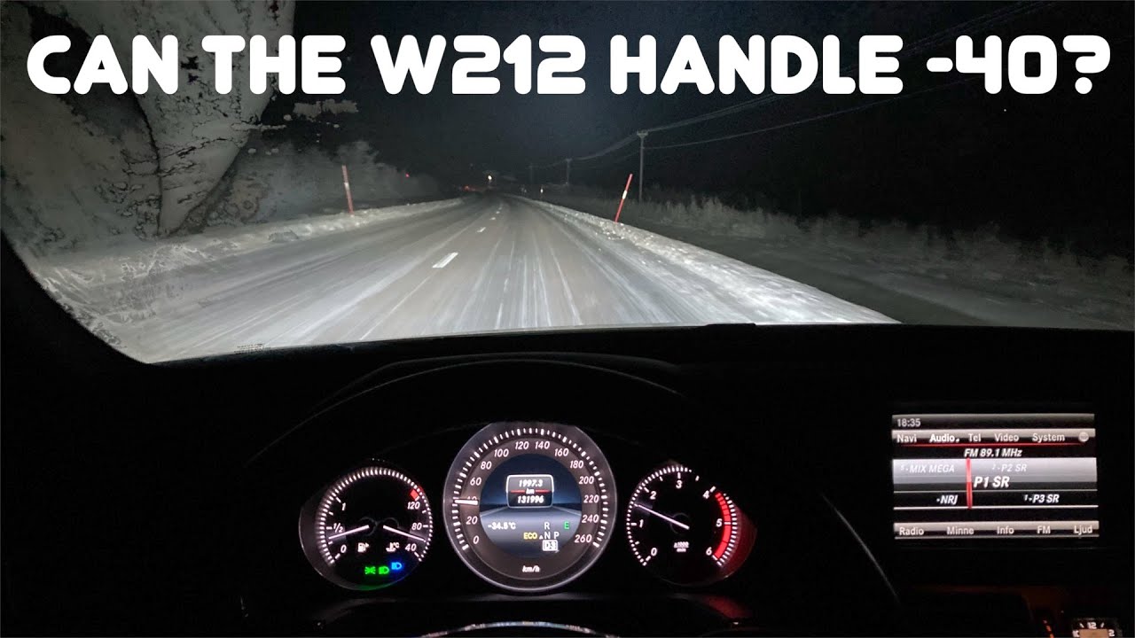 W212 Extreme Cold Drive Almost -40,0 &deg;C