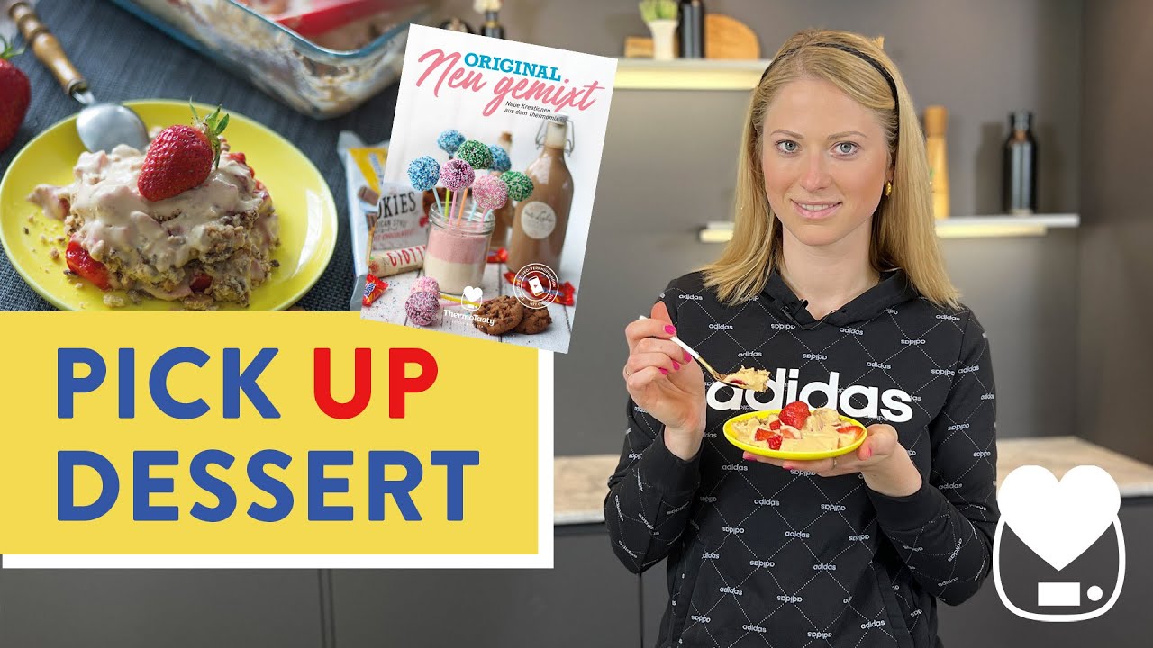 Pickup-Erdbeer-Dessert / Thermomix / Pick Up Kekse / ThermoTasty