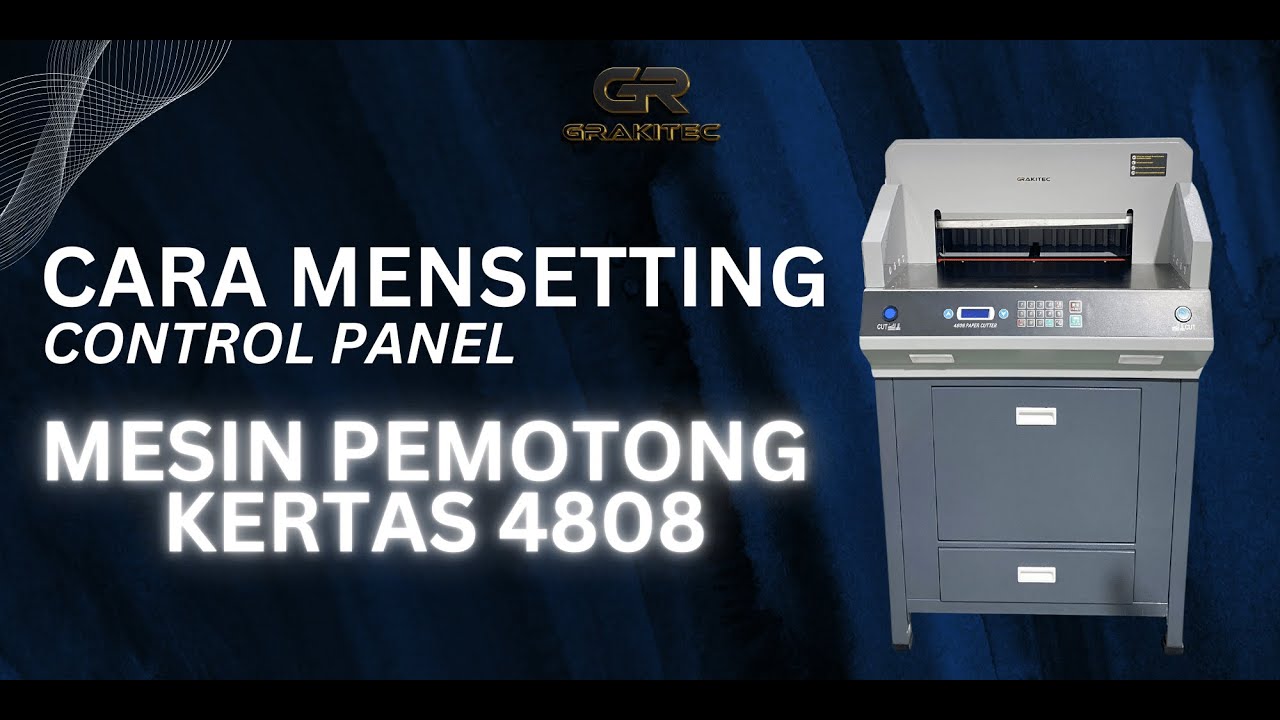 Mesin Pemotong Kertas 4808 | Electric Paper Cutter 4808 | Grakitec