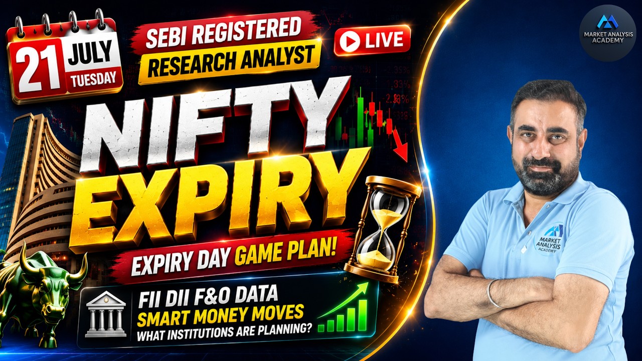 🔴LIVE Nifty Expiry Setup Alert!⚠️ Big Warning for Nifty Traders | FII DII Data Reveals Something Big