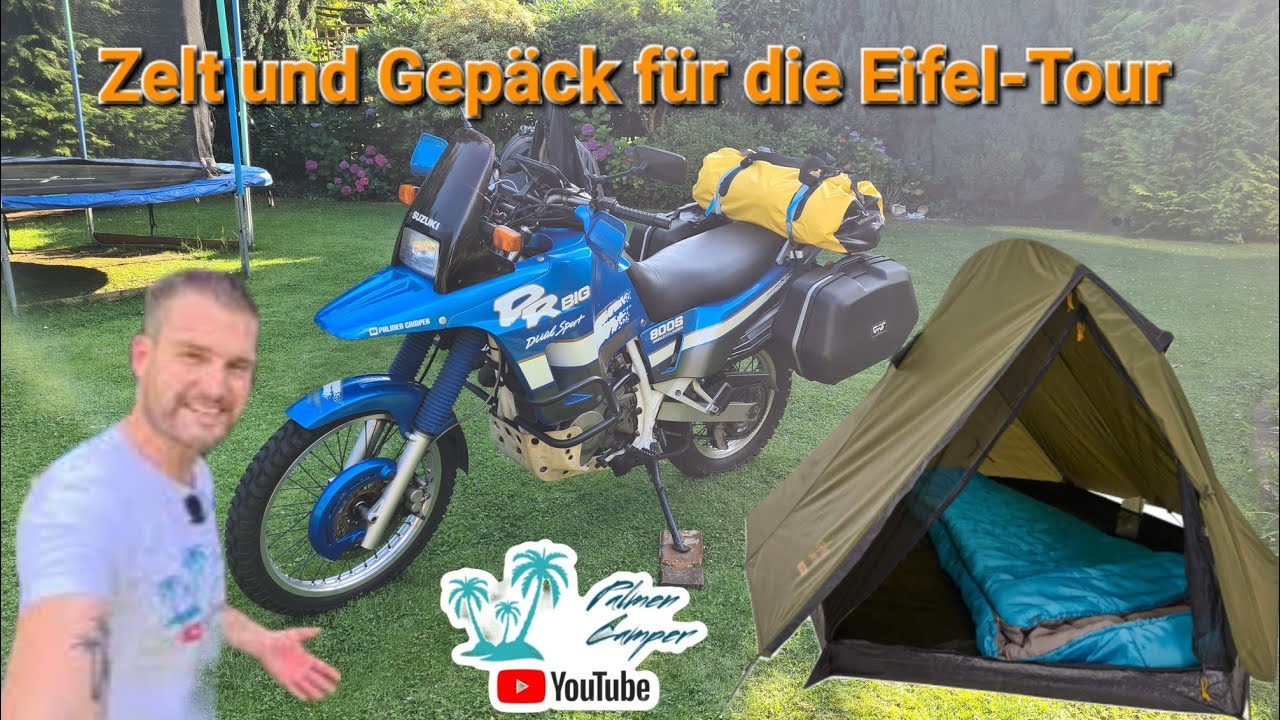 Vorstellung: Zelt ⛺️ + Equipment 🔧 für die Motorrad-Camping-Tour / Grand Canyon CARDOVA 1 Tunnelzelt