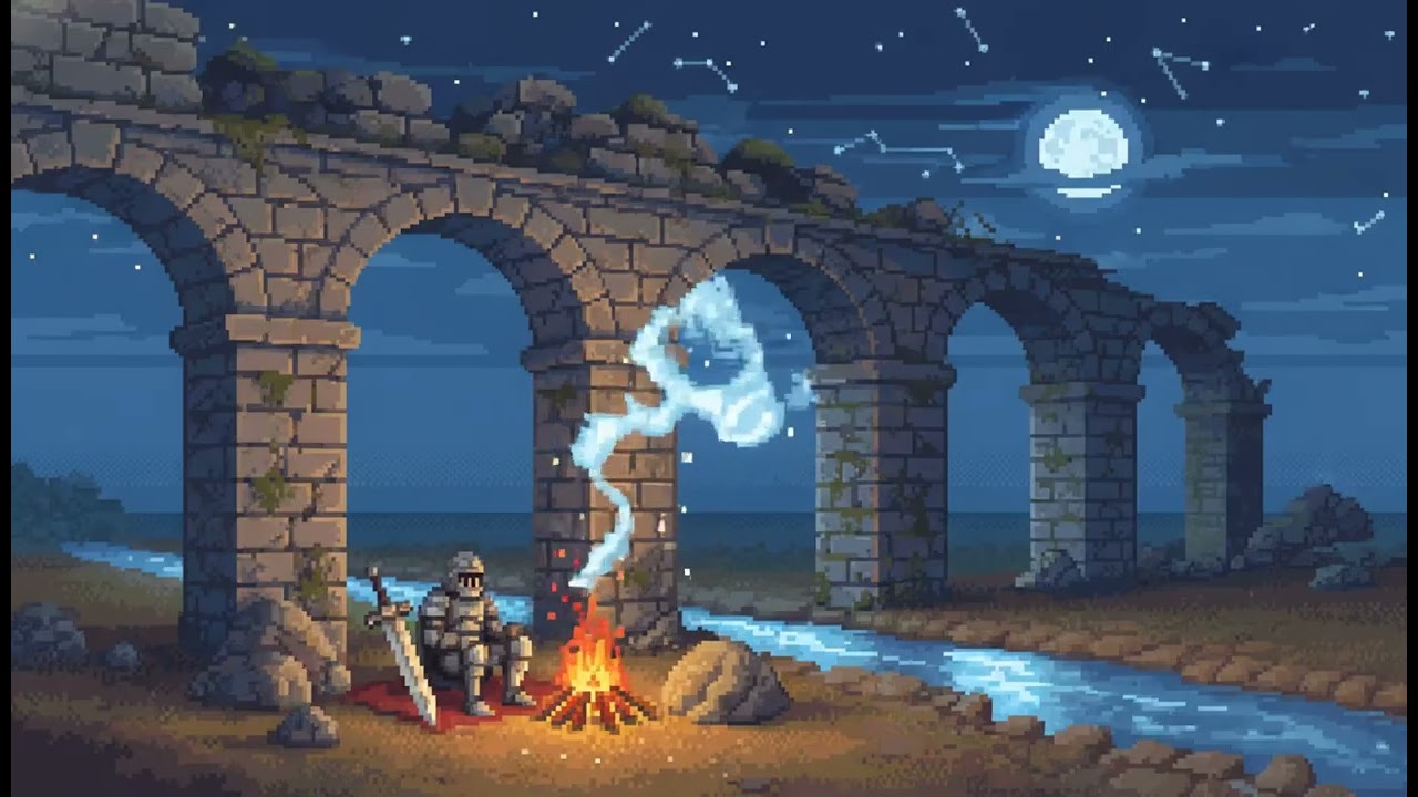 Night settles in… let your thoughts become calm | calm rpg music