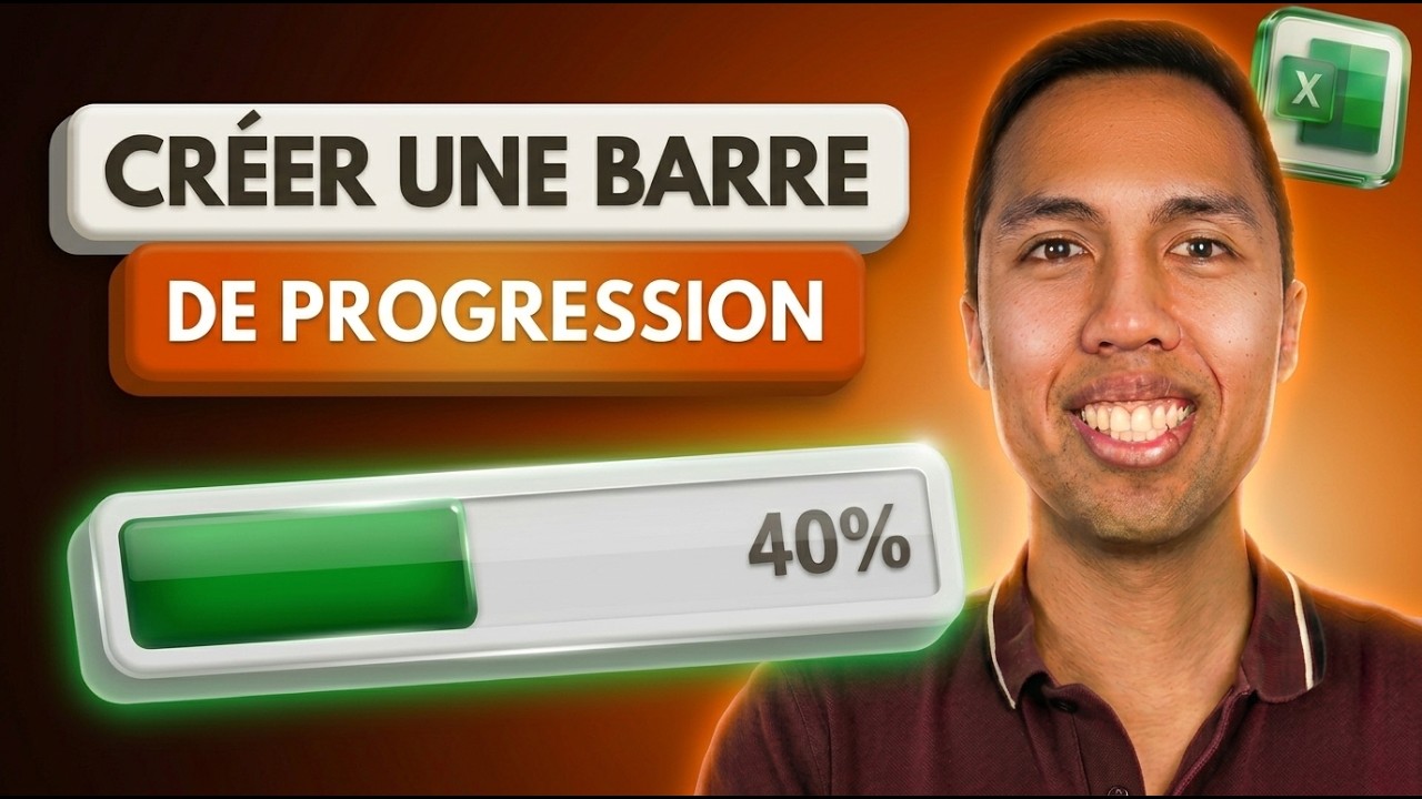Cr&eacute;er une barre de progression dans Excel (en 5 minutes chrono)