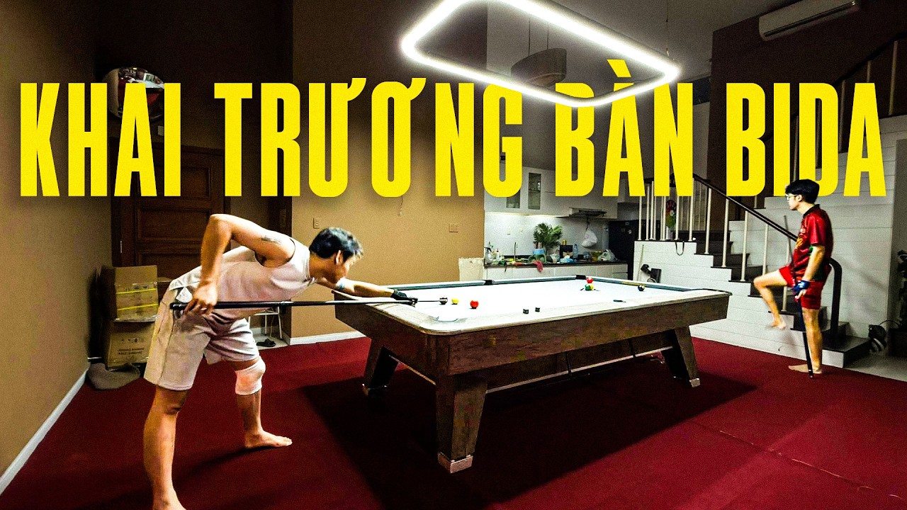🔴 Khai trương bàn bida mới cùng @nguyndi