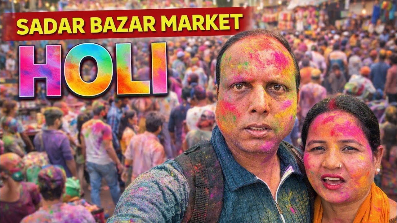 Holi special sadar bazar market 😱 Sunday patri Market । New Holi collection✨