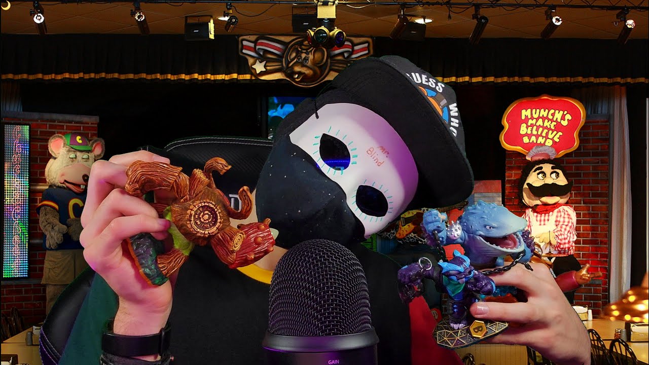 ASMR ANNOYING CHUCKEE CHEESE KID SHOWS YOU HIS SKYLANDER COLLECTION [Role Play]