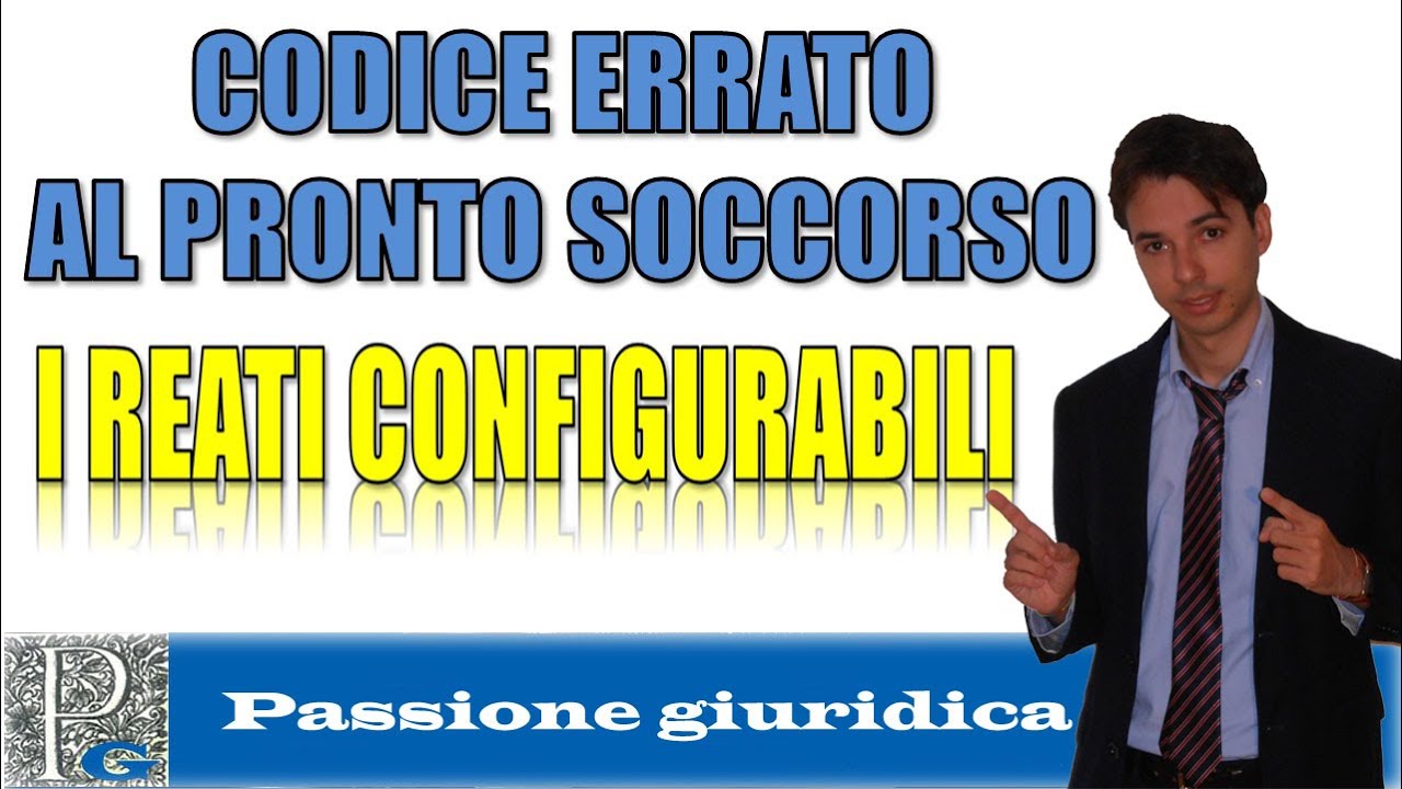 Codice del pronto soccorso errato: le possibili conseguenze penali