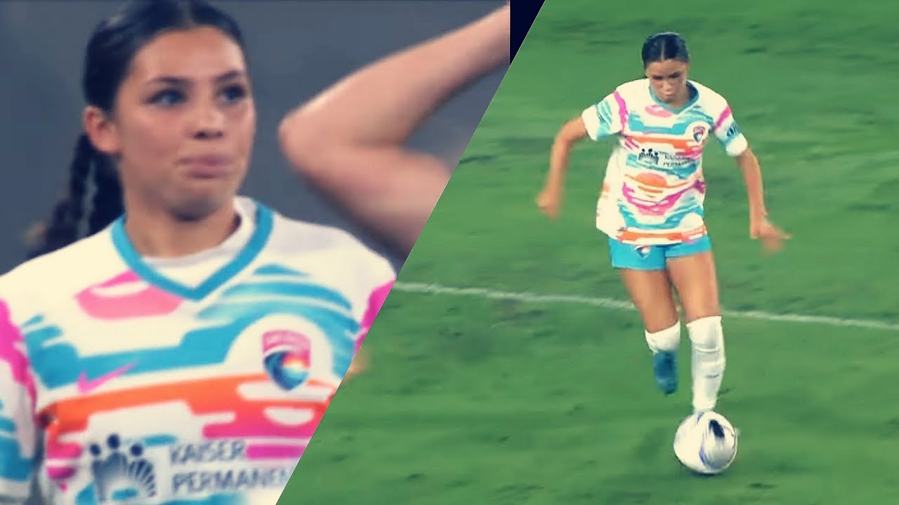16 YEAR OLD Mélanie Bárcenas SCORES HER FIRST PRO GOAL against Portland Thorns September 28, 2024