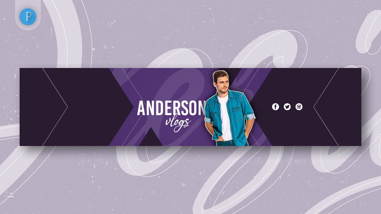 Professional and Modern Youtube Banner Design in Mobile using Pixellab