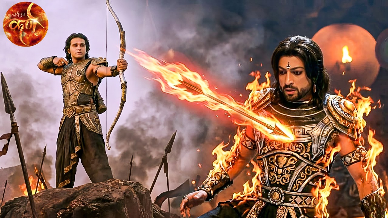 अभिमन्यु ने इच्छा वृति बाण से भेदा दुर्योधन का शक्ति शाली कवच || Suryaputra Karn