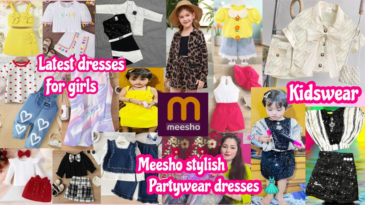 Partywear stylish baby girl dresses from Meesho |Cute dresses #meesho #kidswear #fashion #tryonhaul