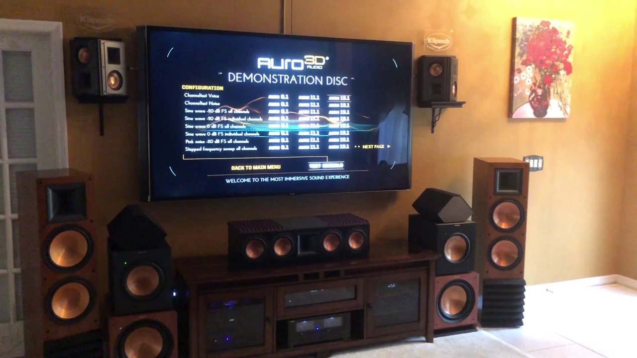 (SPEAKER-TEST) Denon 13.2  w/AURO 3D + Klipsch RS-62