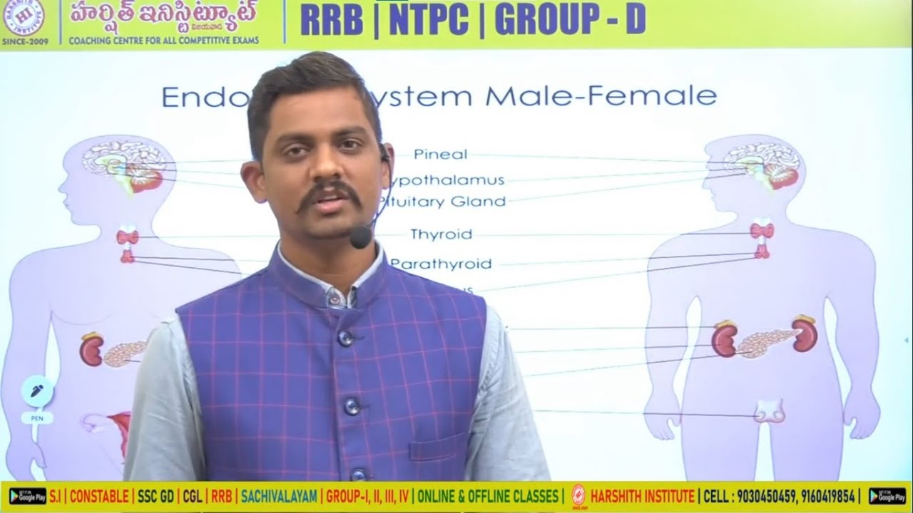 RRB NTPC TELUGU | SI | CONSTABLE | Endocrine System Male Female Of Biology Class