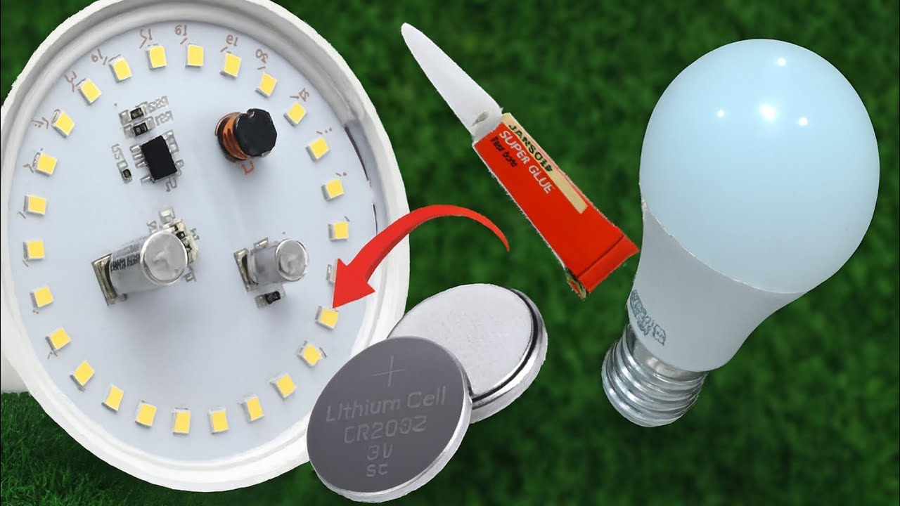 Grab some glue and batteries and fix all the LED bulbs in your house! How to fix LED bulbs!