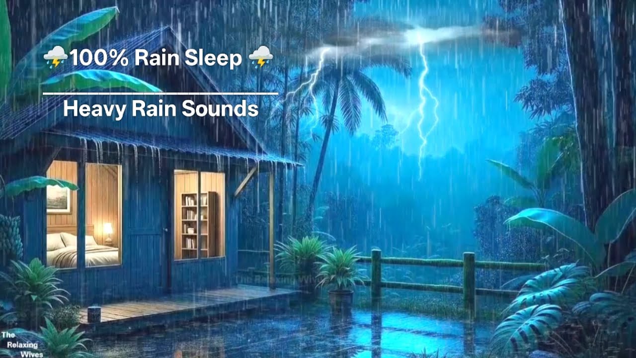 No Ads ⛈️Rain Sounds for sleeping🥱- ASMR Endless Rain On Ground Roof to Heal Years Of Sleeping,