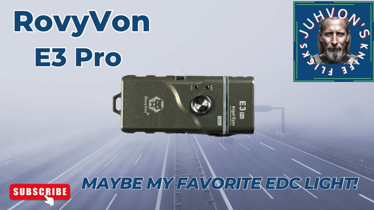A duel-fuel EDC Flashlight? Check out the RovyVon E3 Pro Angel Eyes Flashlight!