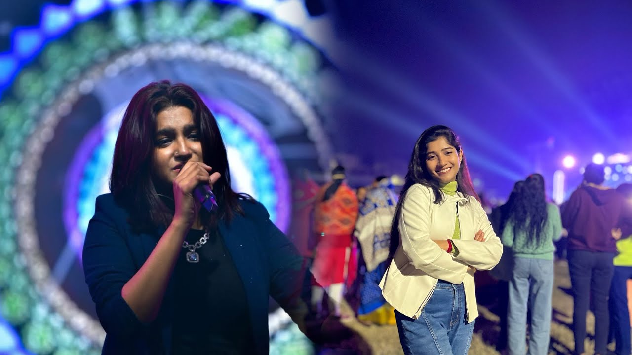 Madhubanti Bagchi Live concert in jiaganj |sripat Singh collage program 2025 #vlog #concert #jiaganj