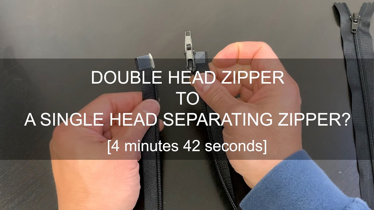 Converting Double Head Zippers? Think again...
