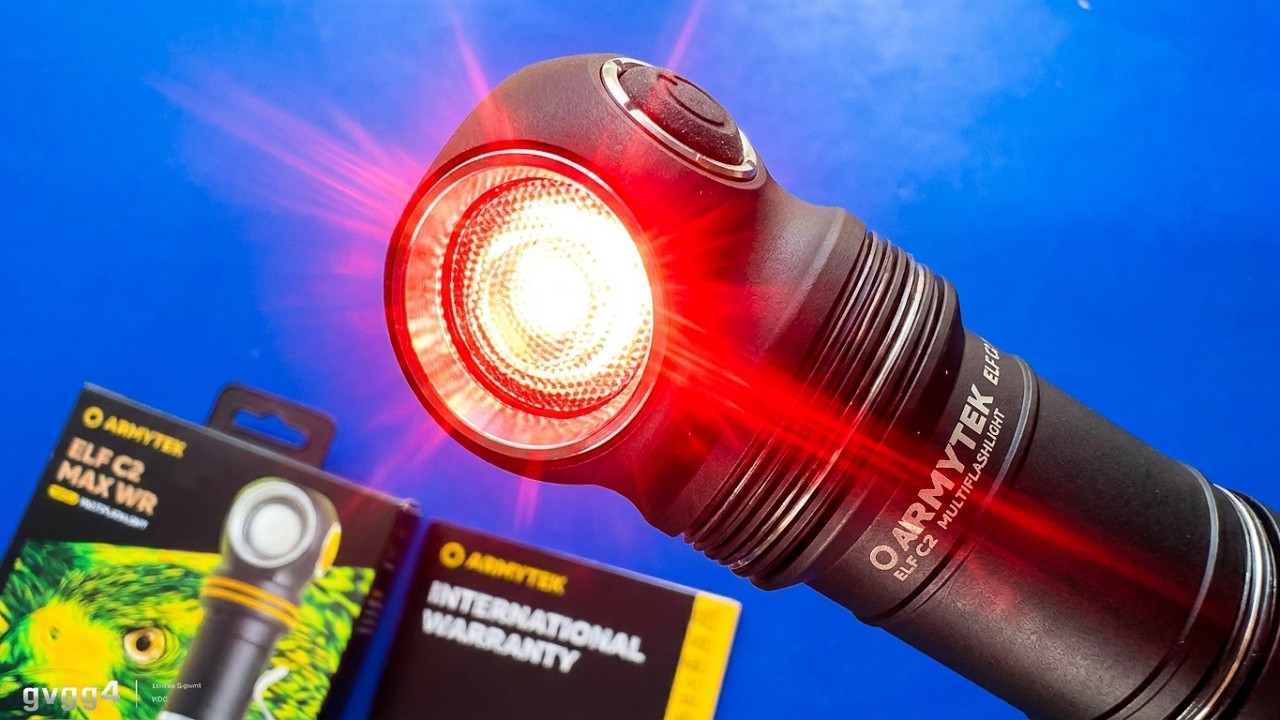 Зачем фонарю такой МОЩНЫЙ красный свет? Armytek Elf C2 Max WR #unboxing #fishing #hunting #survival