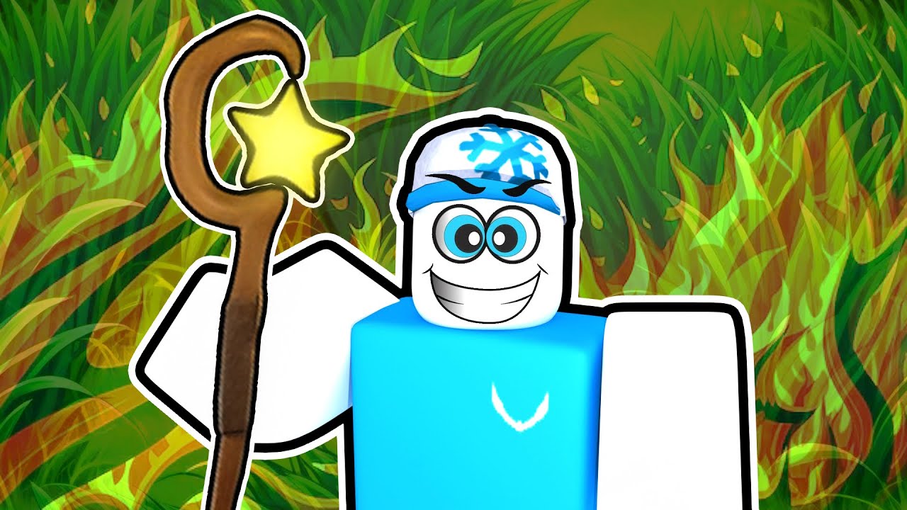 SHOWCASING The WIZARD STAFF in Roblox FLAG WARS