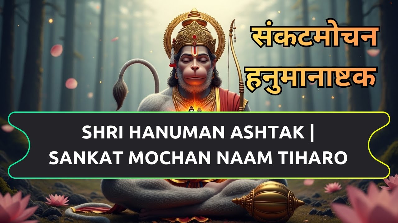 Remove All Obstacles | Shri Hanuman Ashtak - Sankat Mochan Naam Tiharo |  संकटमोचन हनुमानाष्टक