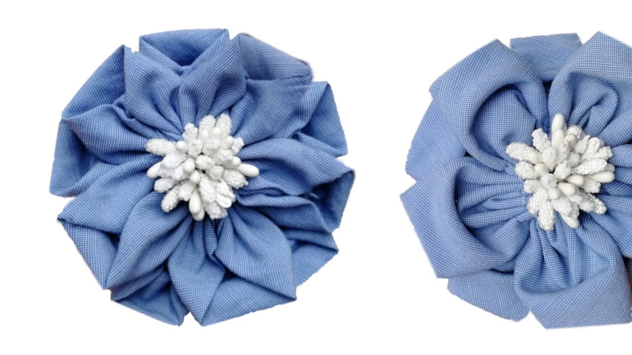 Цветок из ткани. Мастер класс | Flower made of fabric. DIY