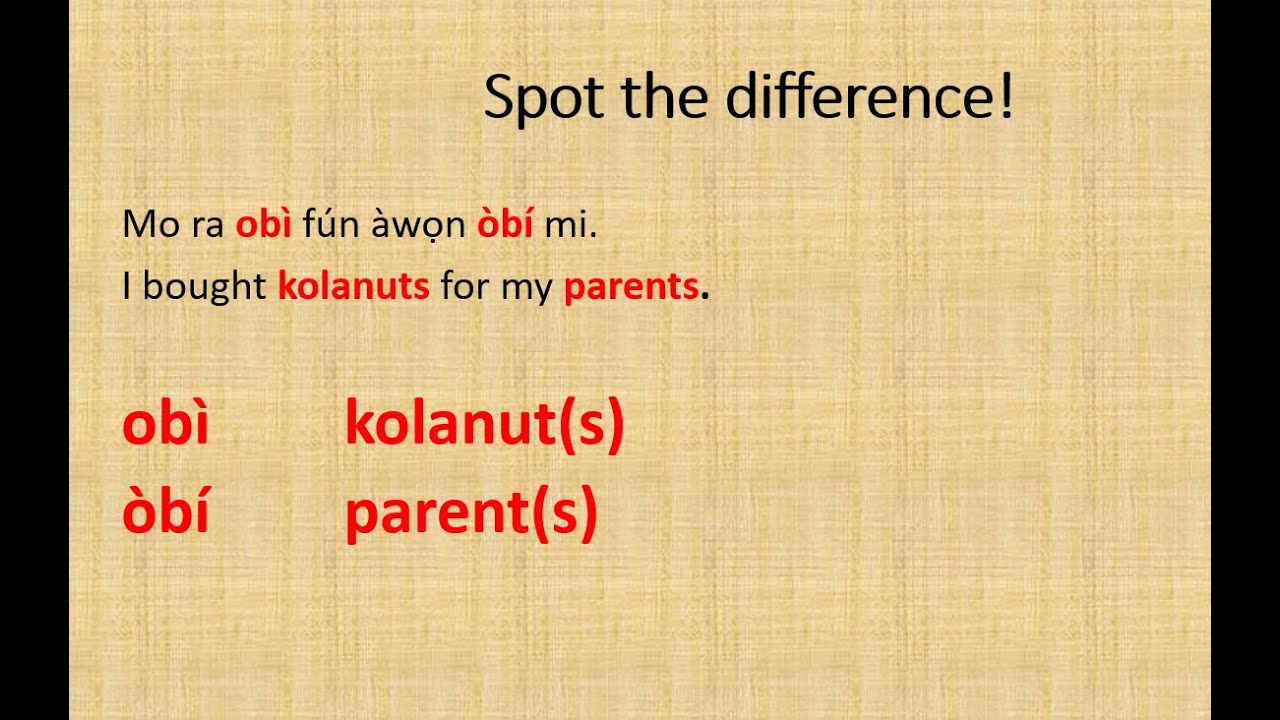 Eré, Ère, Èrè or Erè?: Practice Yorùbá Homonyms!