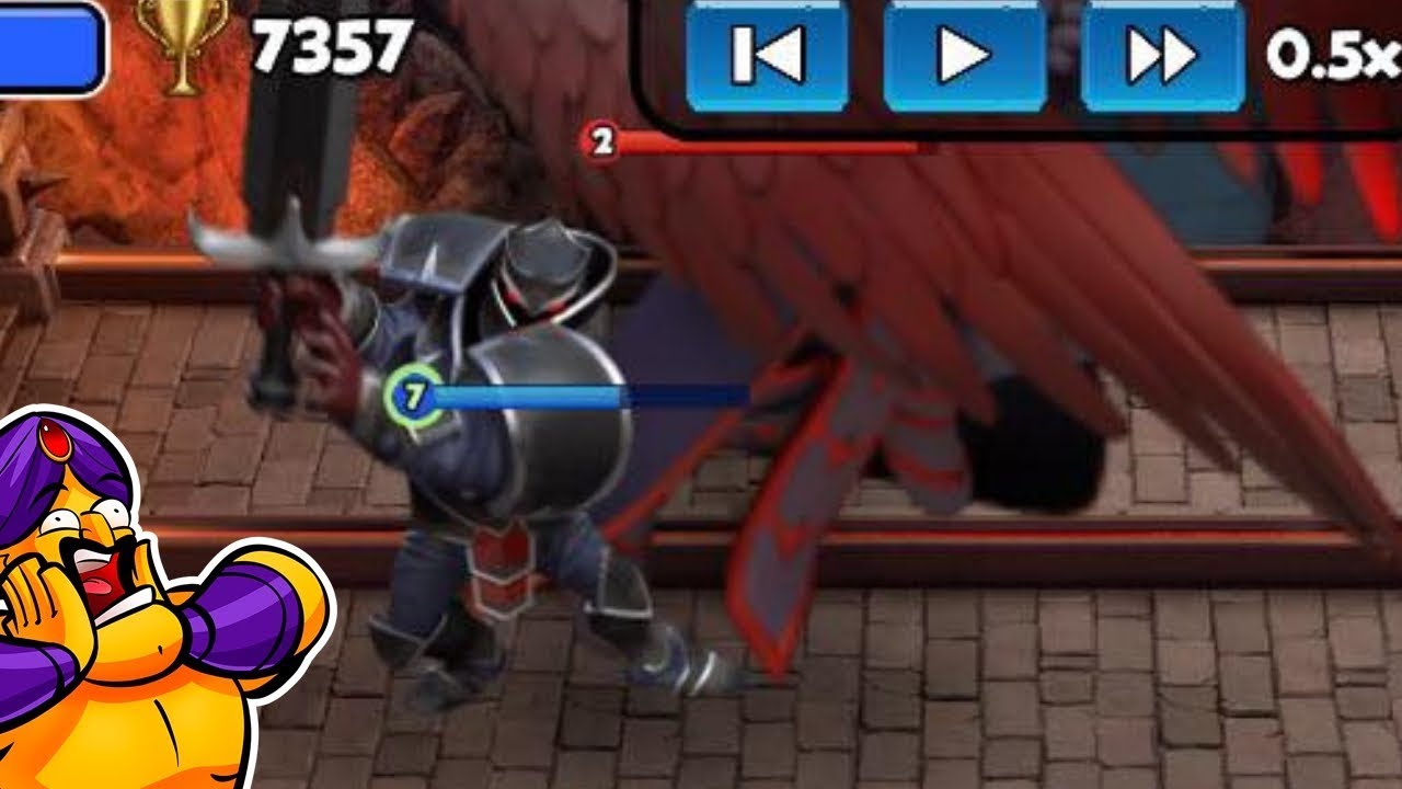 [EN] Giant Black Knight VS Giant Dark Angel !!! - Castle Crush Arena [EN]
