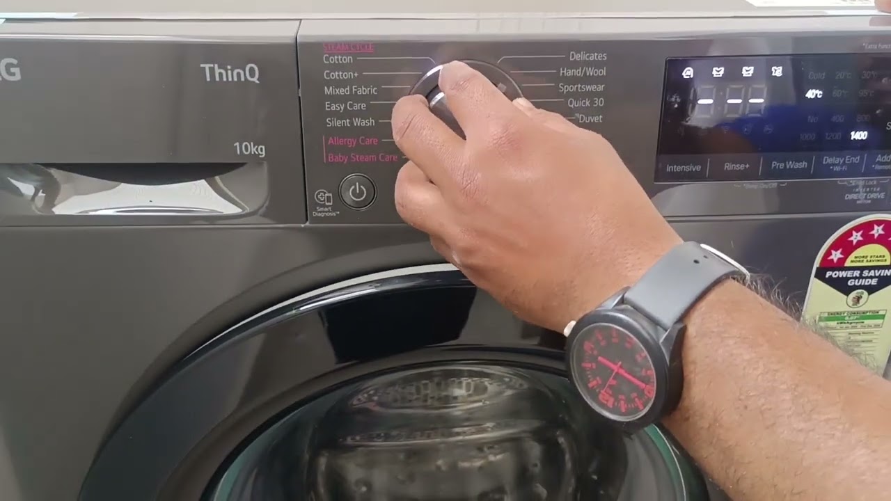 LG Front Load Washing Machine demo | how to use lg front load fully automatic washing 8kg. 10kg
