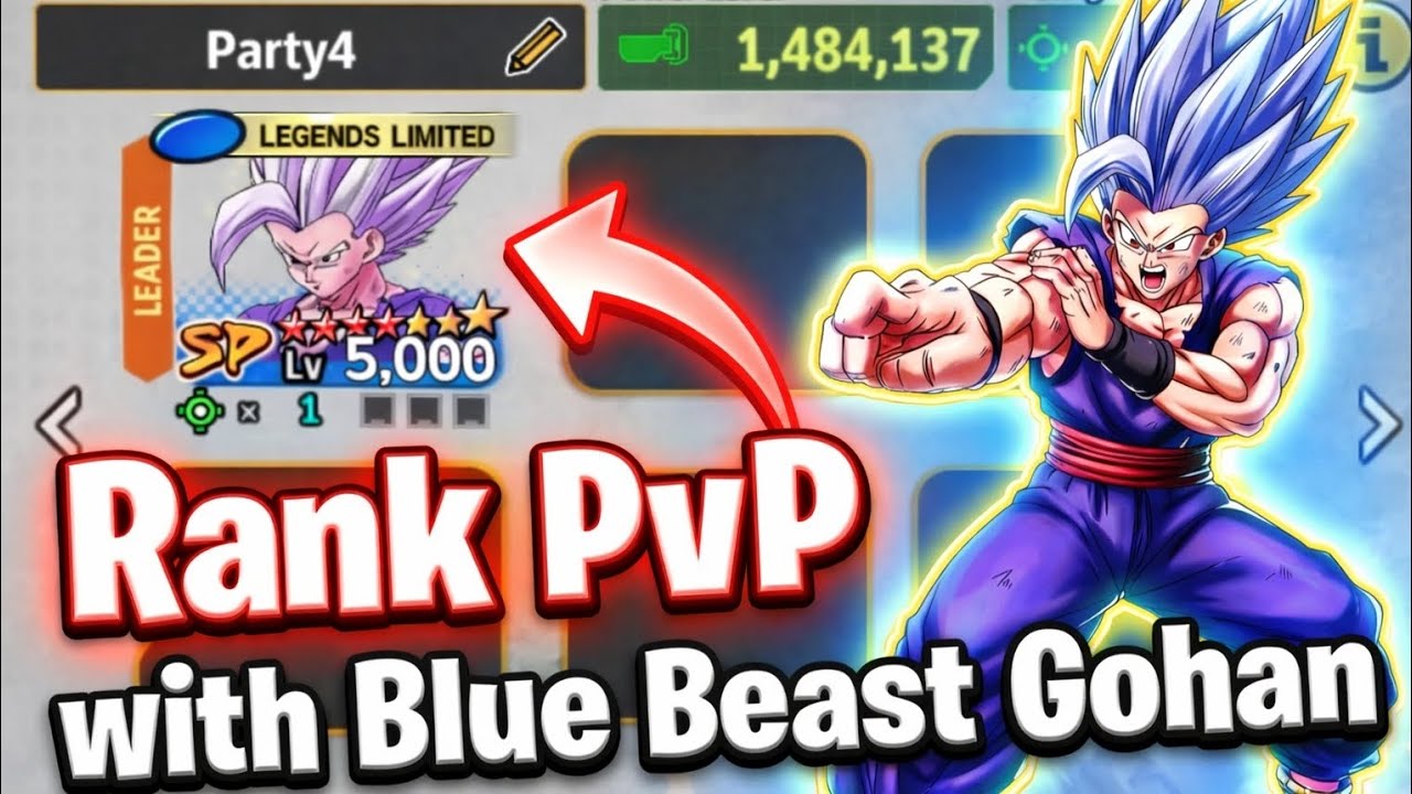Rank PvP with Blue Beast Gohan 🔥 | Dragon Ball Legends PvP #dbl #dblegends #dragonballlegends 