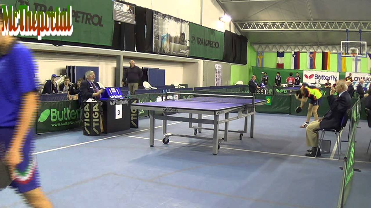 Table Tennis Slovak Junior Open 2015 - An Jaehyun Vs Daniele Pinto -