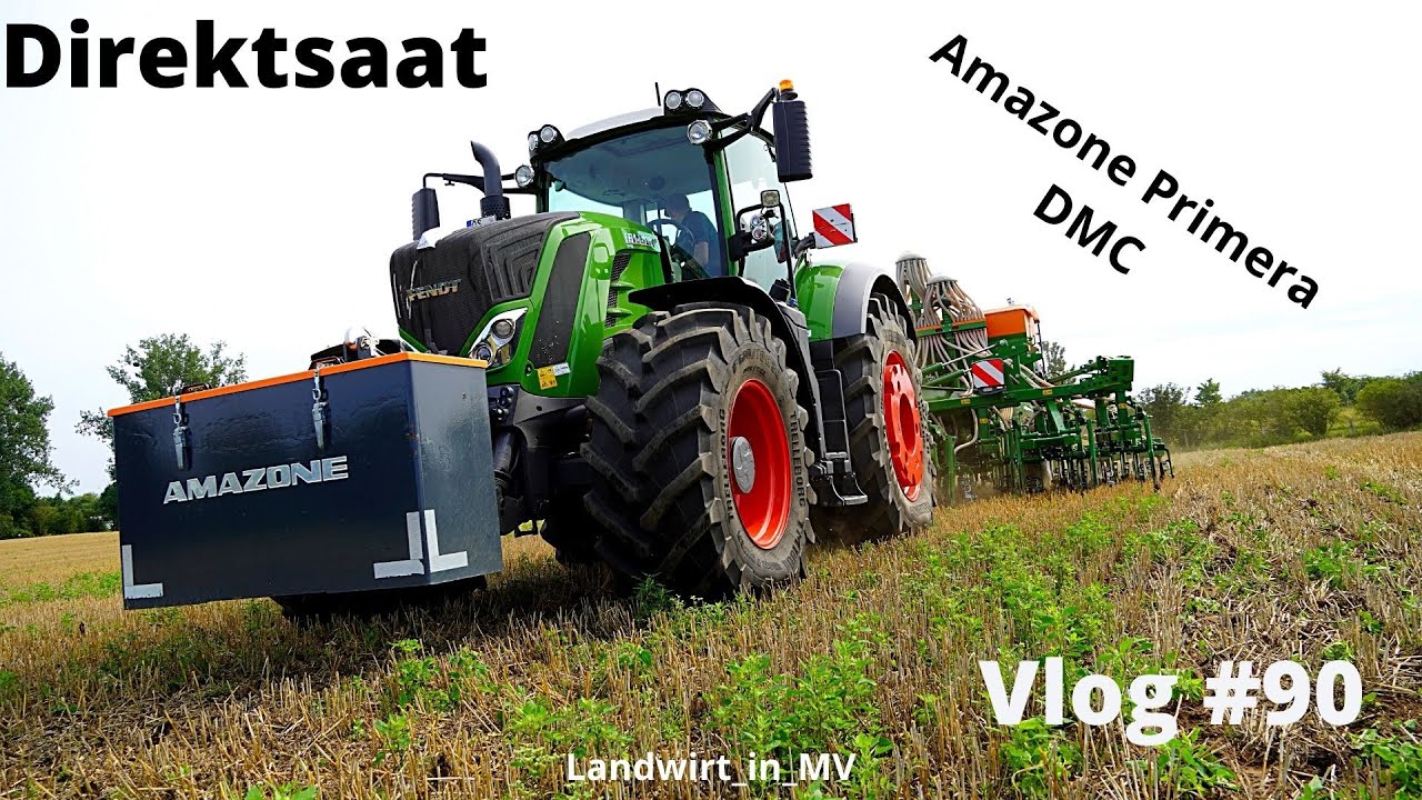 Vlog #90 Zwischenfrucht Direktsaat mit der Amazone Primera DMC