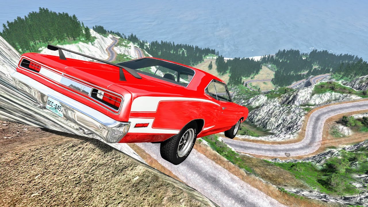 Realistic Cliff Drops #17 - BeamNG Drive Crashes | CrashBoomPunk
