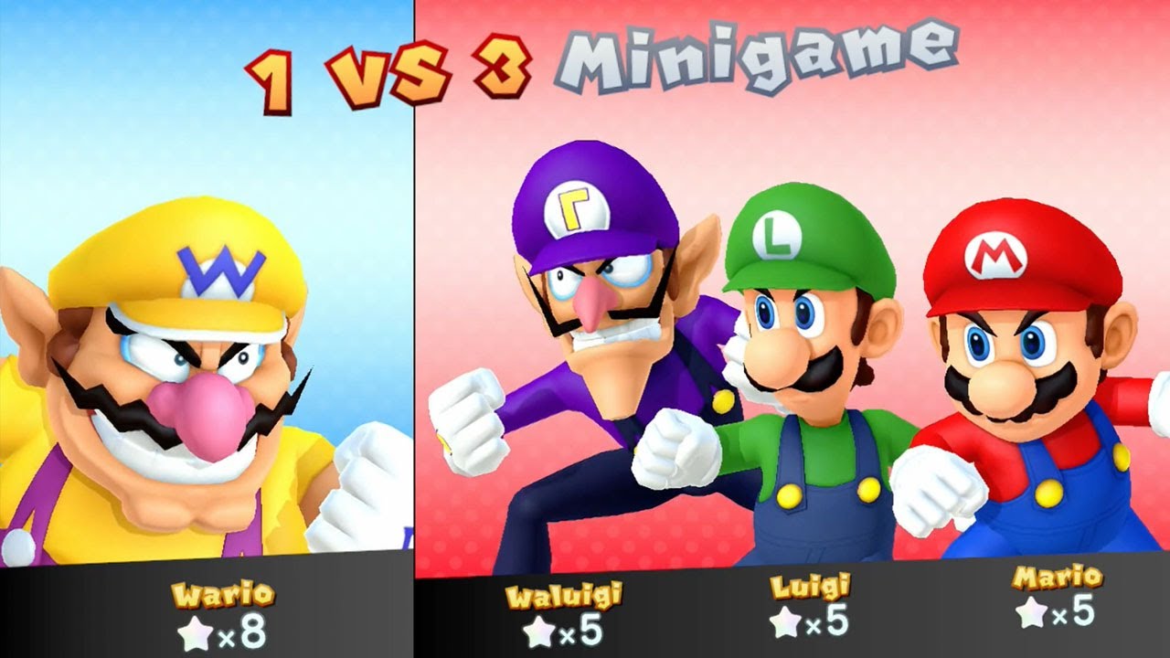 Mario Party 10 - Mushroom Park - Wario, Mario, Luigi & Waluigi | MarioGamers