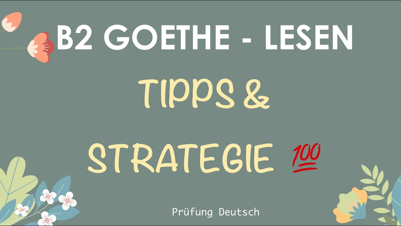 💯 B2 LESEN Tipps + Strategie - 100 PUNKTE einfach erreichen