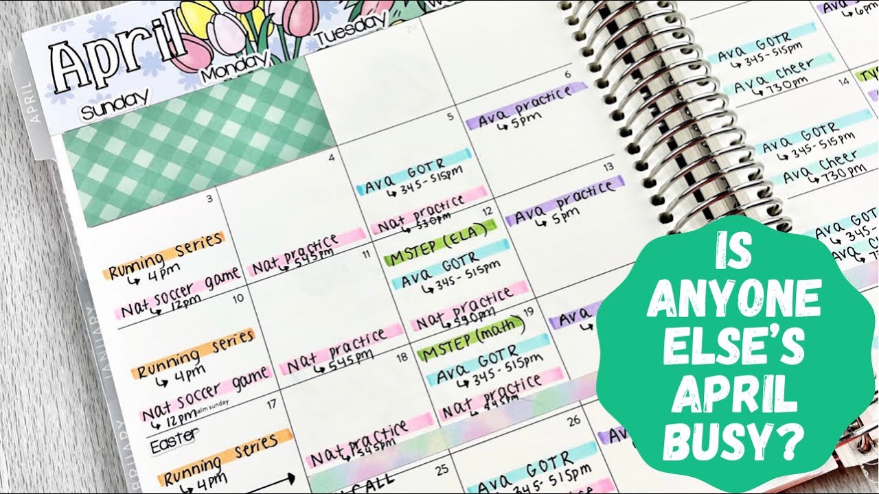 April Is Going To Be Busy! | Monthly Plan With Me