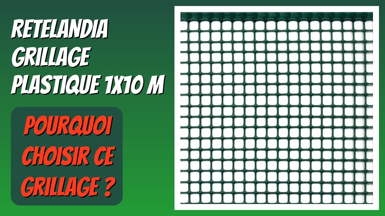 AVIS (2026) : RETELANDIA Grillage Plastique 1x10 m. DÉTAILS