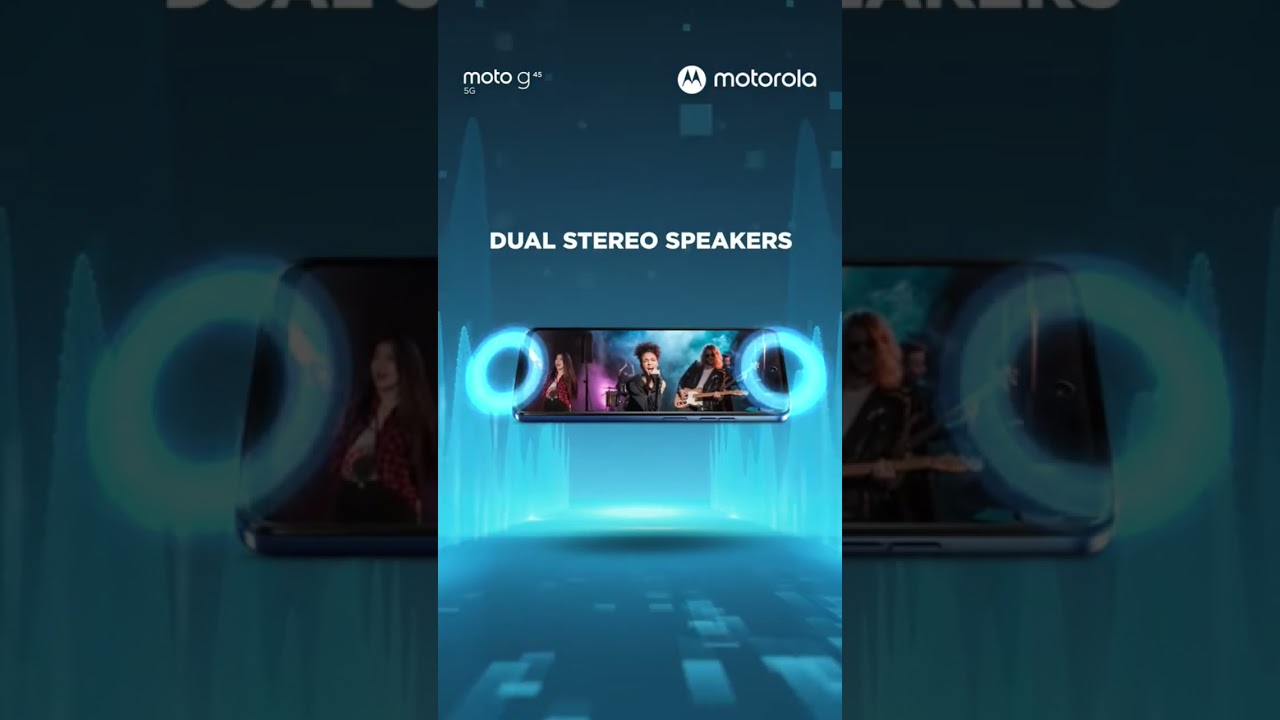 MOTO G45 5G Dual Stereo Speakers with Dolby Atmos&reg;