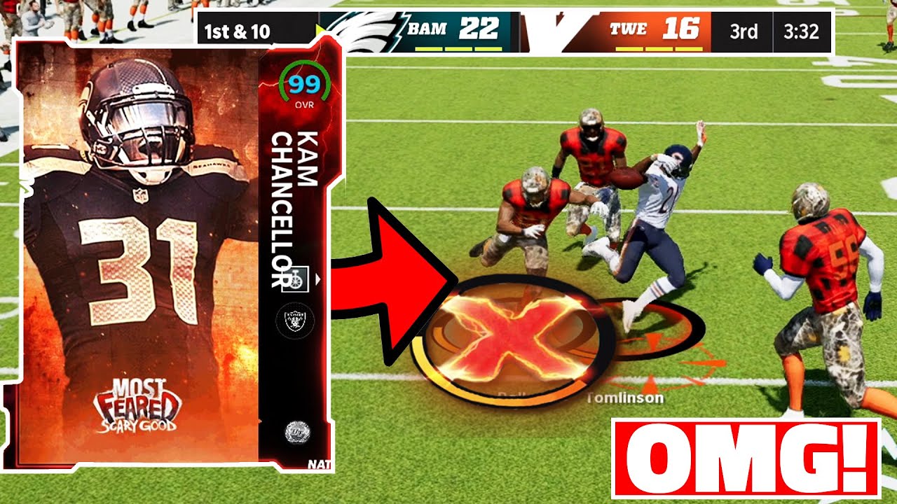Kam Chancellor at 99 OVERALL is UNSTOPPABLE! Madden 22 Gameplay